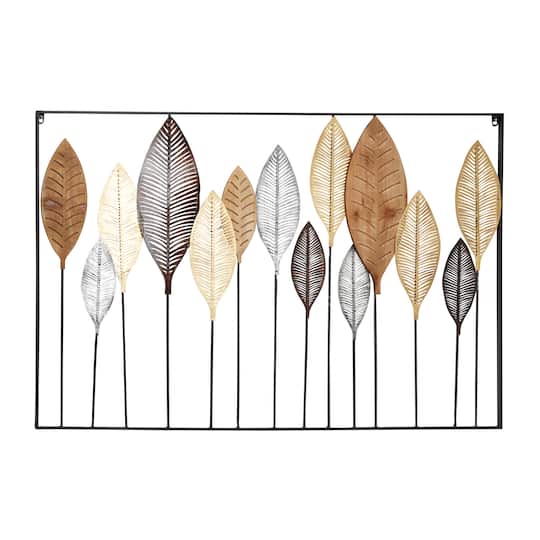 47" Multicolor Iron Modern Wall Décor
